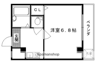 エスポワール西京極【202号室】の間取り