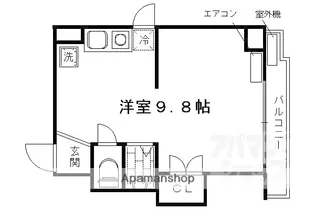ROYAL河原町五条【1102号室】の間取り
