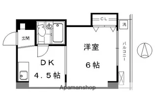 ROYAL河原町五条【706号室】の間取り