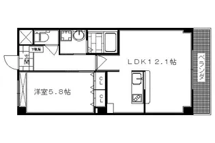 ルルフルーレ【103号室】の間取り