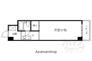 サンハイツ西【206w号室】の間取り