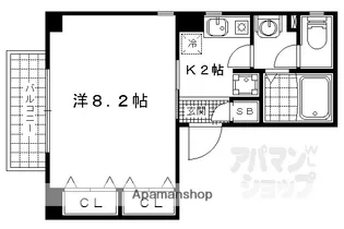ヴィヴィ モラド【301号室】の間取り