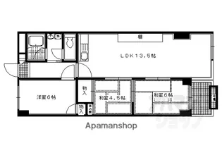 カストルム洛北【2階】の間取り