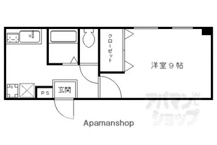 洛北松柏【102号室】の間取り