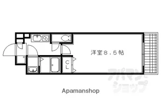 サンシティ烏丸高辻【609号室】の間取り