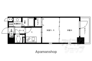 アリスタ四条西洞院【801号室】の間取り