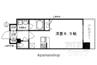 ベラジオ烏丸御池II【402号室】の間取り