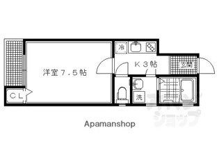 メゾン ド 雅【201号室】の間取り