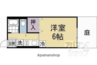 ハイツタウン聖護院【103号室】の間取り