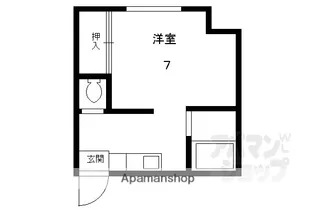 松三荘【103号室】の間取り