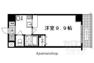 エステムコート御所南II【502号室】の間取り
