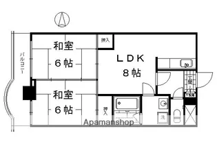 ハイツエコー【303号室】の間取り