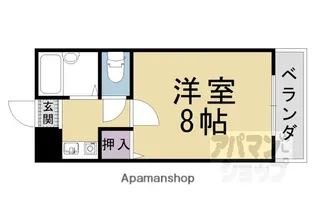 ラナイハイム北花山【303号室】の間取り