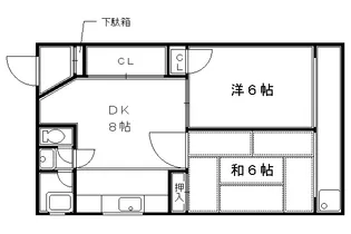 小山マンション【506号室】の間取り