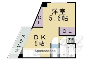ハイツ東山【207号室】の間取り