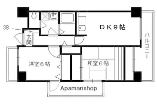 サンサーラ21【701号室】の間取り