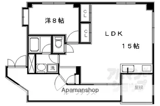 ランブラス御所東【401号室】の間取り