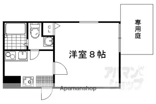 リヴェール京都三条【101号室】の間取り