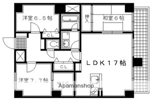 御所南レジデンシャル【301号室】の間取り