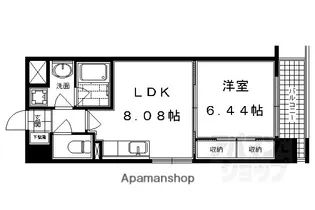1LDKの間取り画像