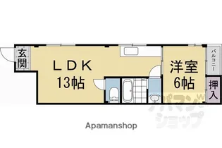 アズビル【3号室】の間取り