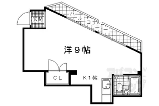 CHATEAU KAZUKI【401号室】の間取り