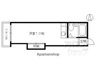 パレス松原【311号室】の間取り
