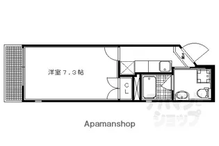 ドーリアKYOTO大宮【2B号室】の間取り