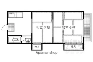 三洋ハイツ【207号室】の間取り