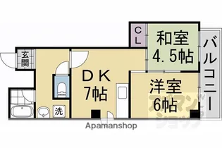 メゾン・ド・フローラ【402号室】の間取り