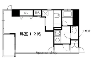 【分譲】デ・リード烏丸五条【3階】の間取り