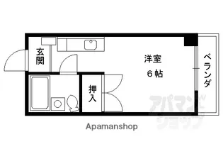松井マンション【4B号室】の間取り