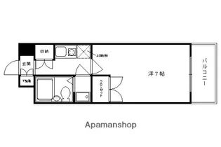 デイスターアベニュー【210号室】の間取り