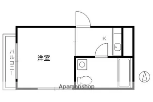 ベルメゾン堀川【2階】の間取り