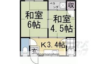 木ノ本ハイツ【302号室】の間取り