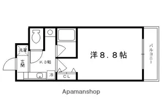 カサコモーダ東野【101号室】の間取り