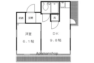 京都府京都市左京区高野清水町【マンション】の間取り