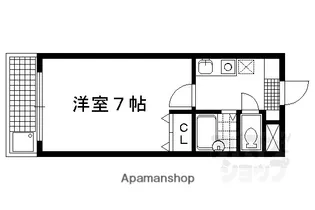 シューパレス【210号室】の間取り