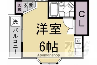 銀閣寺ハイム【301号室】の間取り