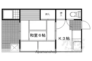 西野荘【7号室】の間取り