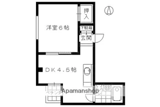 第2ヌヴェールハイツ【203号室】の間取り