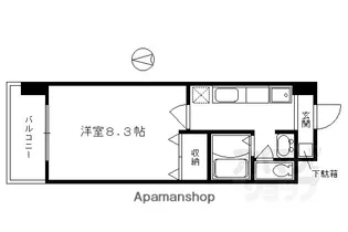 ハウスセゾン四条通【403号室】の間取り