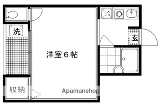 佐脇天王町ハイツ【202号室】の間取り