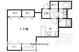 サンフローラ丸太町【1103号室】の間取り