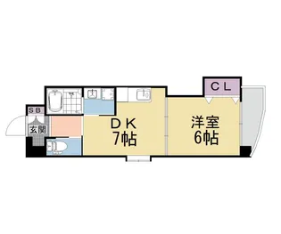 プリムヴェール【1階】の間取り