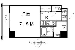 京都府京都市下京区材木町【マンション】の間取り