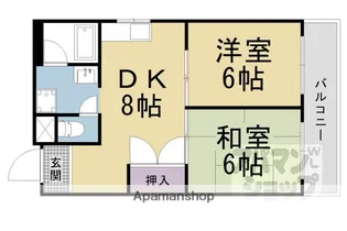 ラッフルズビル【101号室】の間取り