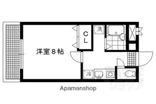 メゾン四郎兵衛【208号室】の間取り