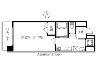 プロスペクト河原町五条【801号室】の間取り