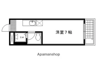 POIKA四条烏丸【3-D号室】の間取り